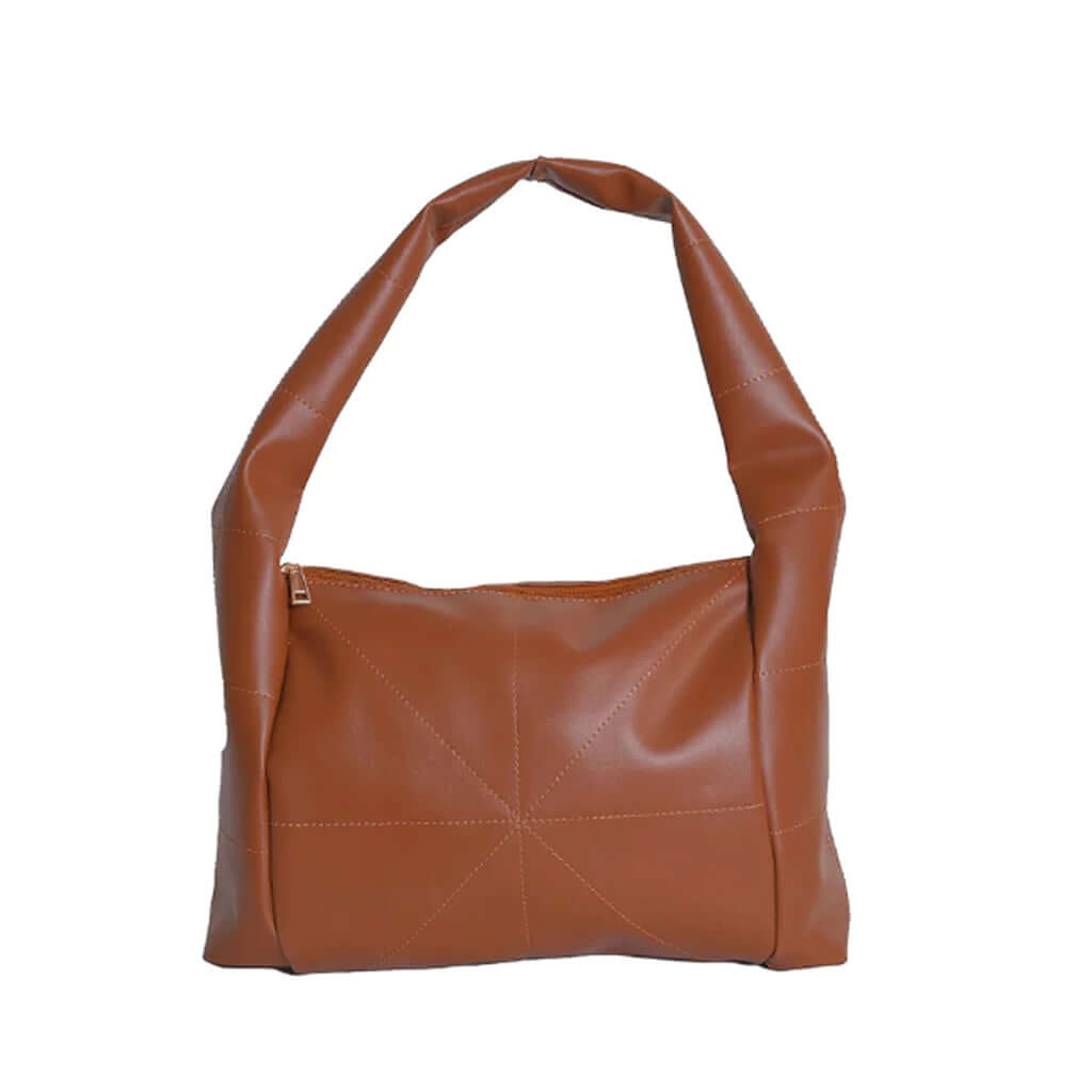 Soft Hobo Shoulder Bag – Brown