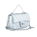 Gloria Vault Iridescent Pearl Mini Crossbody Clutch