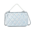 Gloria Vault Iridescent Pearl Mini Crossbody Clutch