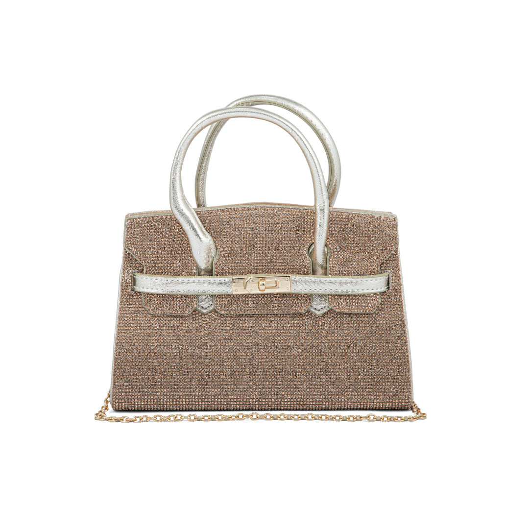 Gloria Vault Luxe Metallic Shoulder Bag