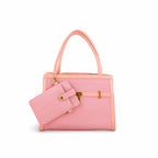 Gloria Vault Blush Charm Tote Handbag