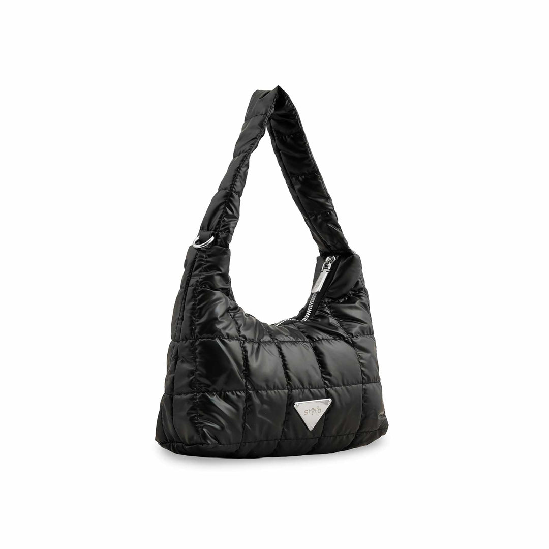 Gloria Vault Noir Quilted Shoulder Hobo